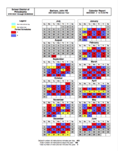A/B CALENDAR 2021 / 22